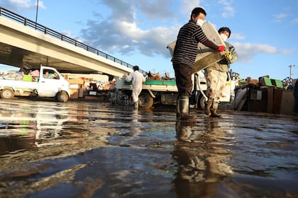 El tifón Hagibis causó estragos en Japón.