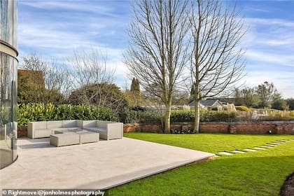 Jardín del hogar.Imagen: inmobiliaria Rightmove