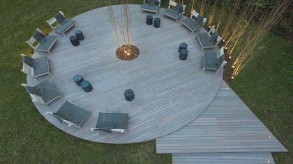 Jardín principal realizado por Juan Caram, Diego Segoura, Flavio Dominguez y Gaby Lopez