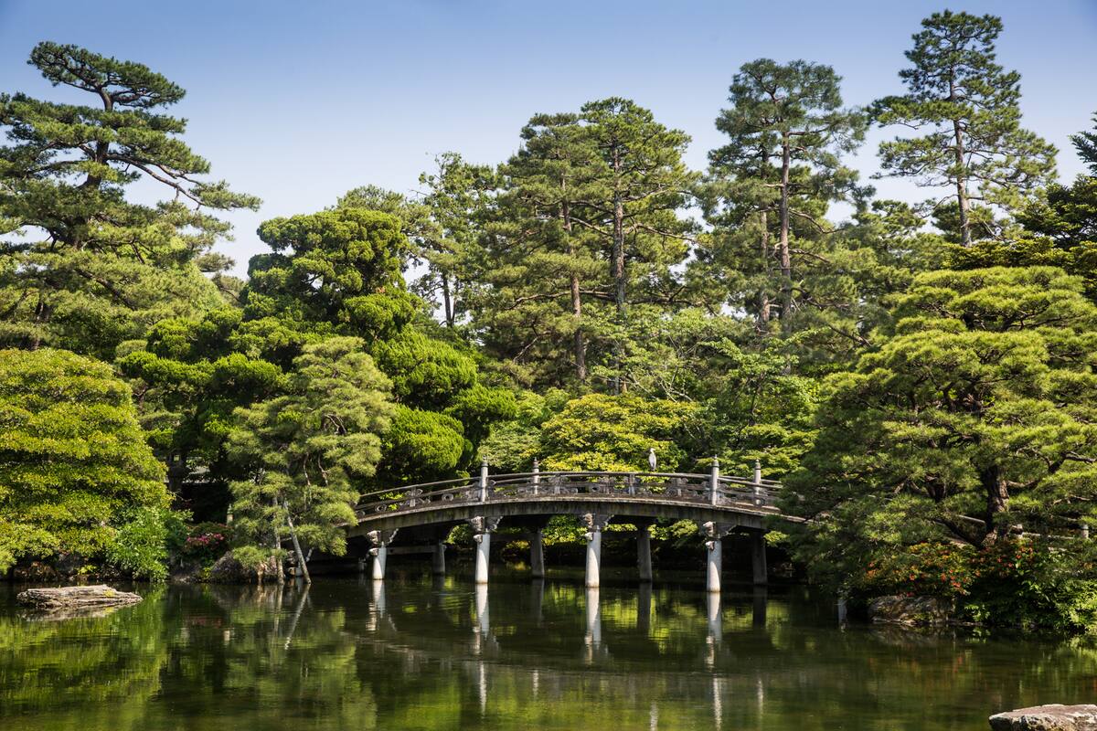 Jardines del Palacio Imperial de Kioto.