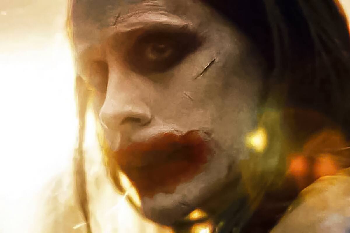 Jared Leto como el Guasón, en la nueva versión de La Liga de la Justicia