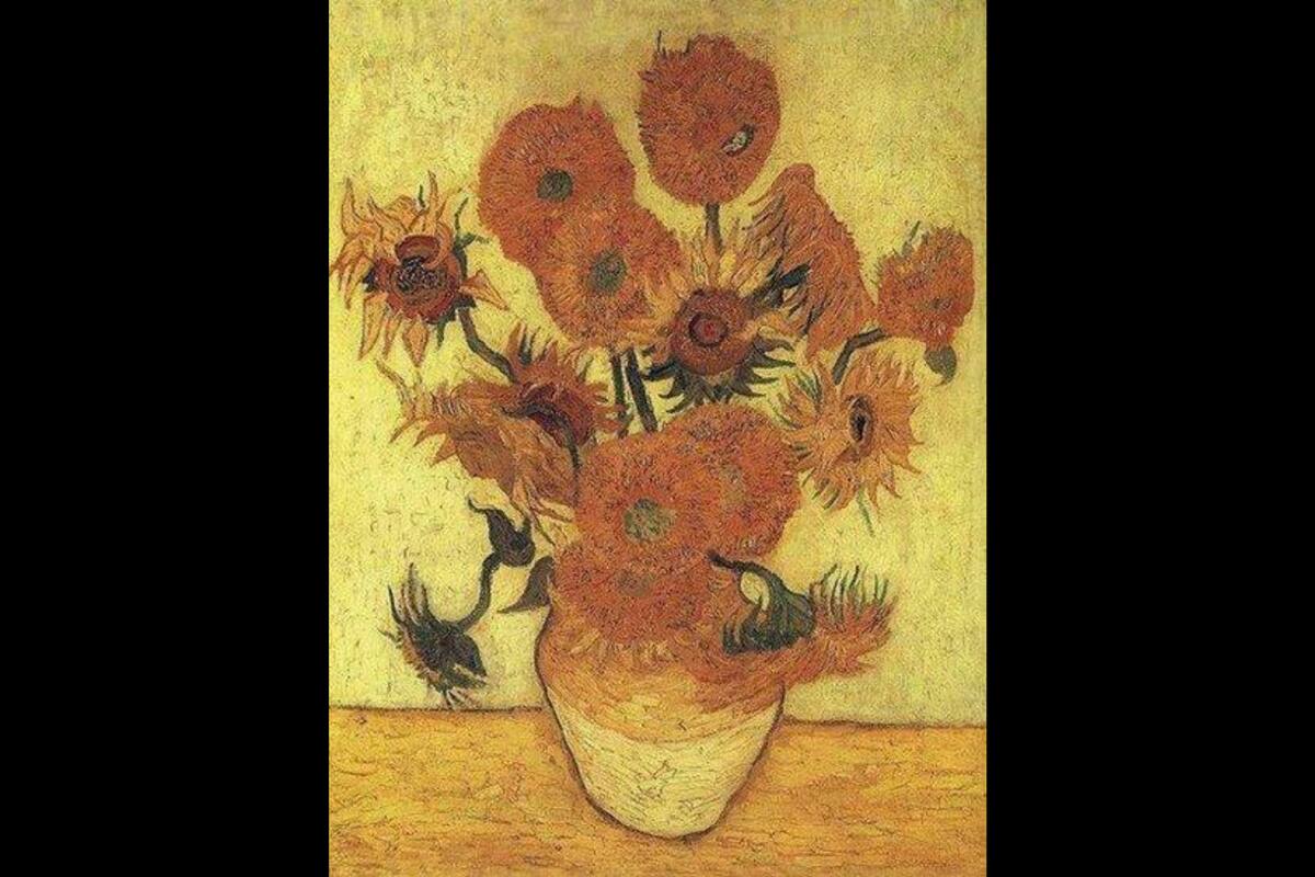 Jarrón con catorce girasoles (1889)