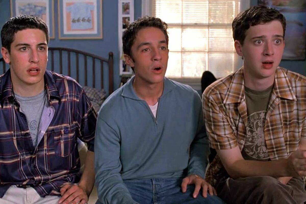 Jason Biggs, xx, xx, en una escena de American Pie (1999)