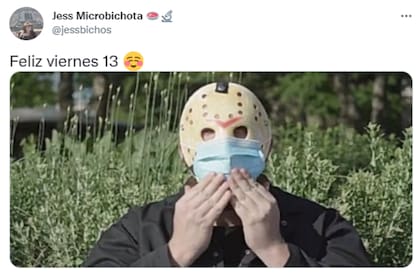 Jason, protagonista de la franquicia Viernes 13, se llevó gran parte de los saludos del día.