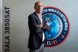Jaume Sanpera, consejero delegado de Sateliot, la compañía aeroespacial española que busca cubrir los océanos de cobertura móvil