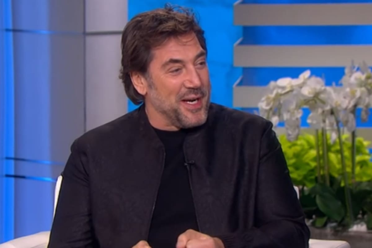 Javier Bardem le dio detalles a Ellen DeGeneres sobre su experiencia como desnudista (Crédito: Captura de video/elletube)