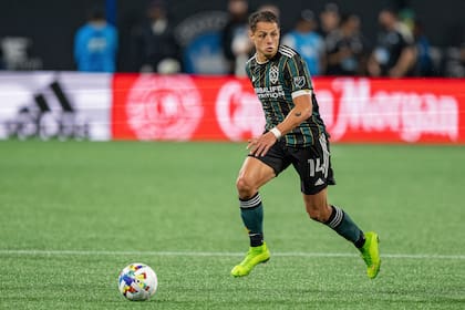 Javier "Chicharito" Hernández, cuando vestía la casaca de Los Angeles Galaxy