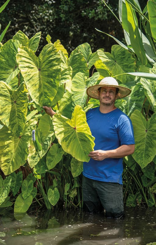 Javier Egner, en el vivero Naturalia