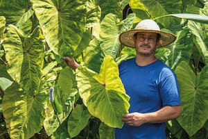 Javier Egner, en el vivero Naturalia