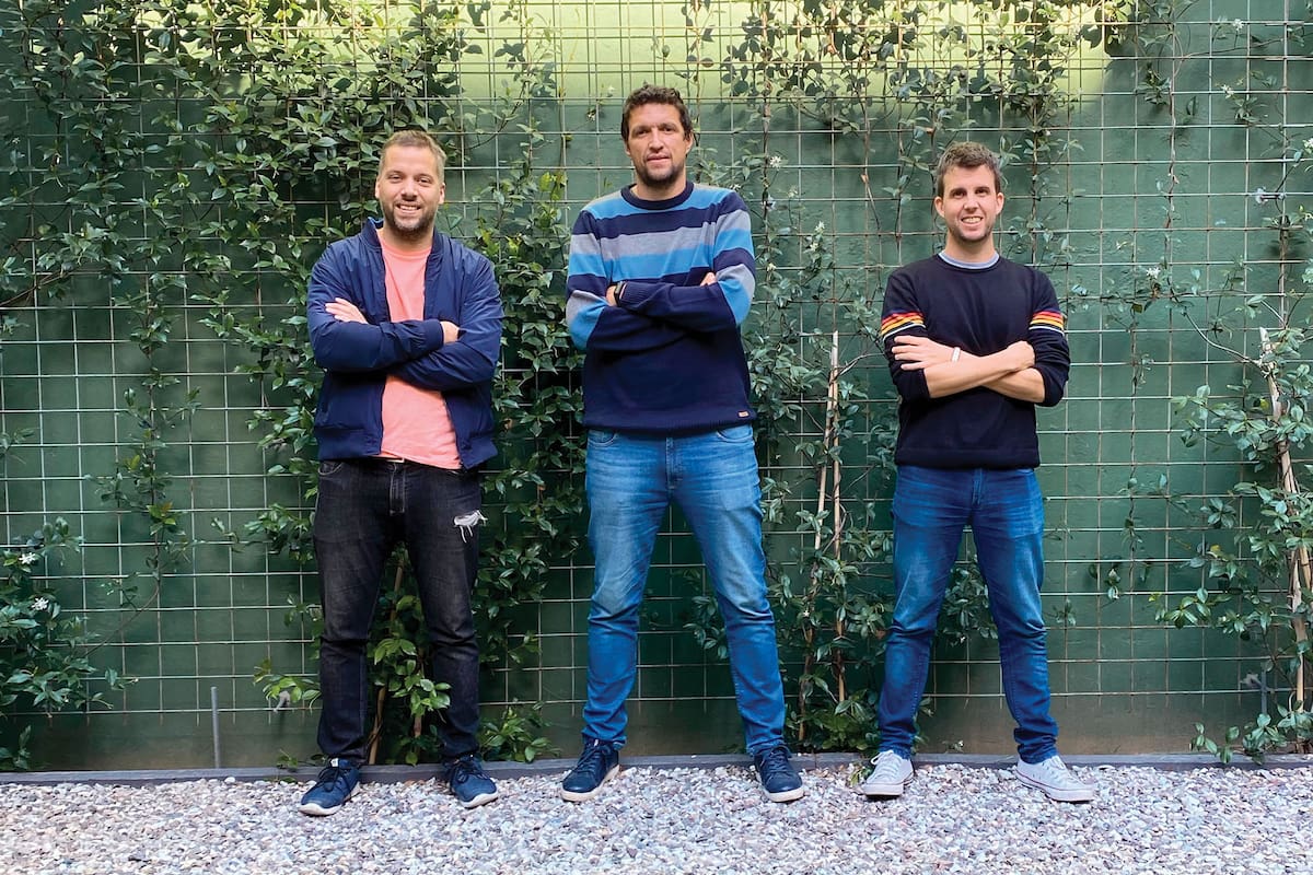 Javier Epeloa, Juan Ignacio Mandolesi y Sergio Gregori: tres de los cuatro fundadores de GBOT, en Santa Fe.