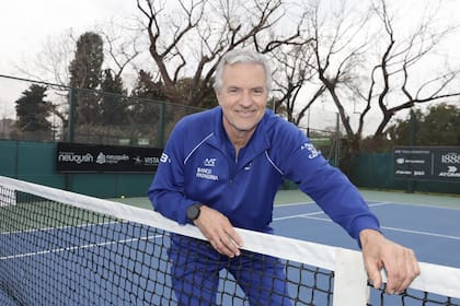 Javier Frana, capitán de la selección argentina en la Copa Davis