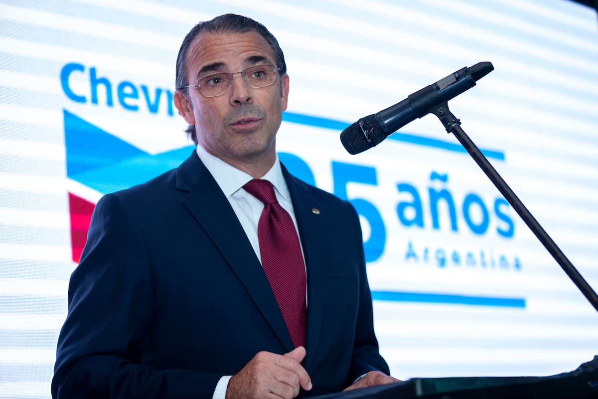 Javier La Rosa, presidente de Chevron para América Latina, en el cocktail por los 25 años de presencia de la petrolera en la Argentina