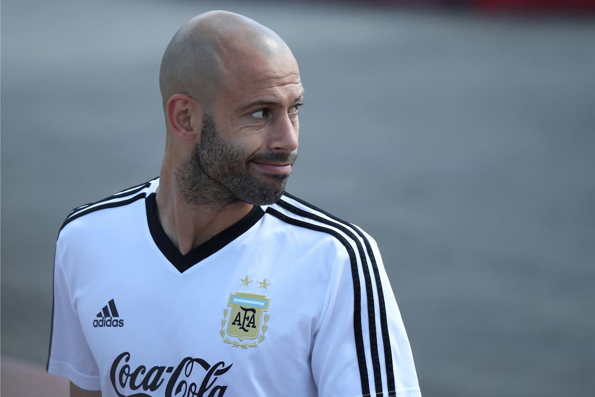 Javier Mascherano- entrenamiento mundial Rusia 2018
