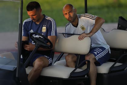 Lionel Scaloni y Javier Mascherano trabajarán en conjunto en los entrenamientos para la eliminatoria sudamericana y el preolímpico sub 23 de Venezuela.