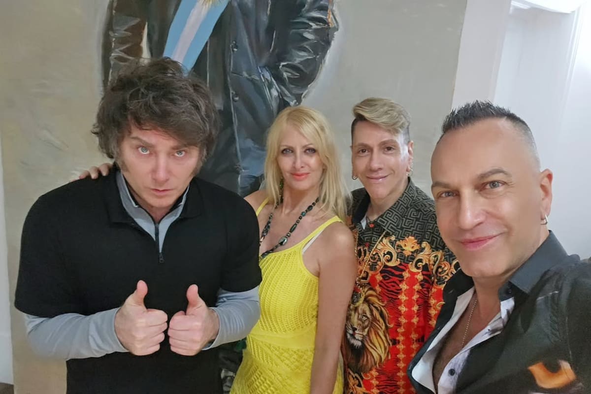 Javier Milei, Amalia González, Roberto Piazza y Walter Vázquez