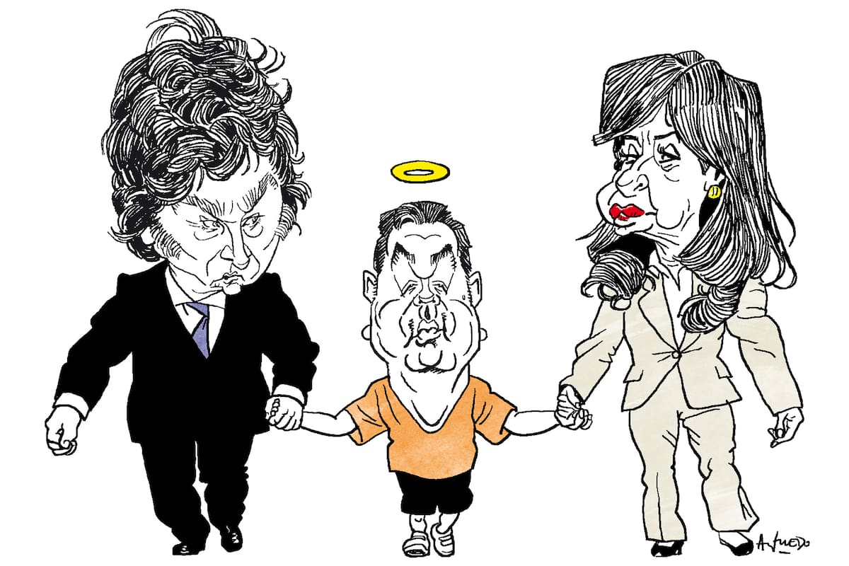 Javier Milei, Ariel Lijo y Cristina Kirchner
