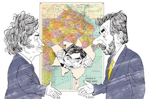 Javier Milei, Axel Kicillof y Cristian Ritondo
