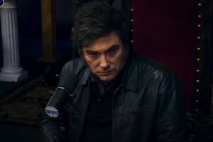 Javier Milei, con el Gordo Dan en La Misa