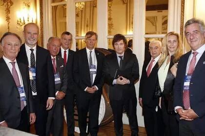 Javier Milei con empresarios del G6 y del Cicyp en un encuentro en noviembre de 2023