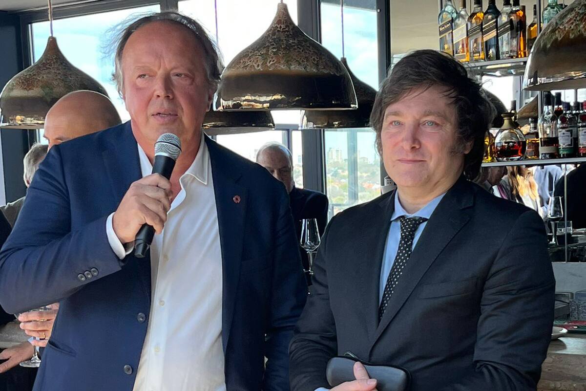 Javier Milei con empresarios en Mar del Plata