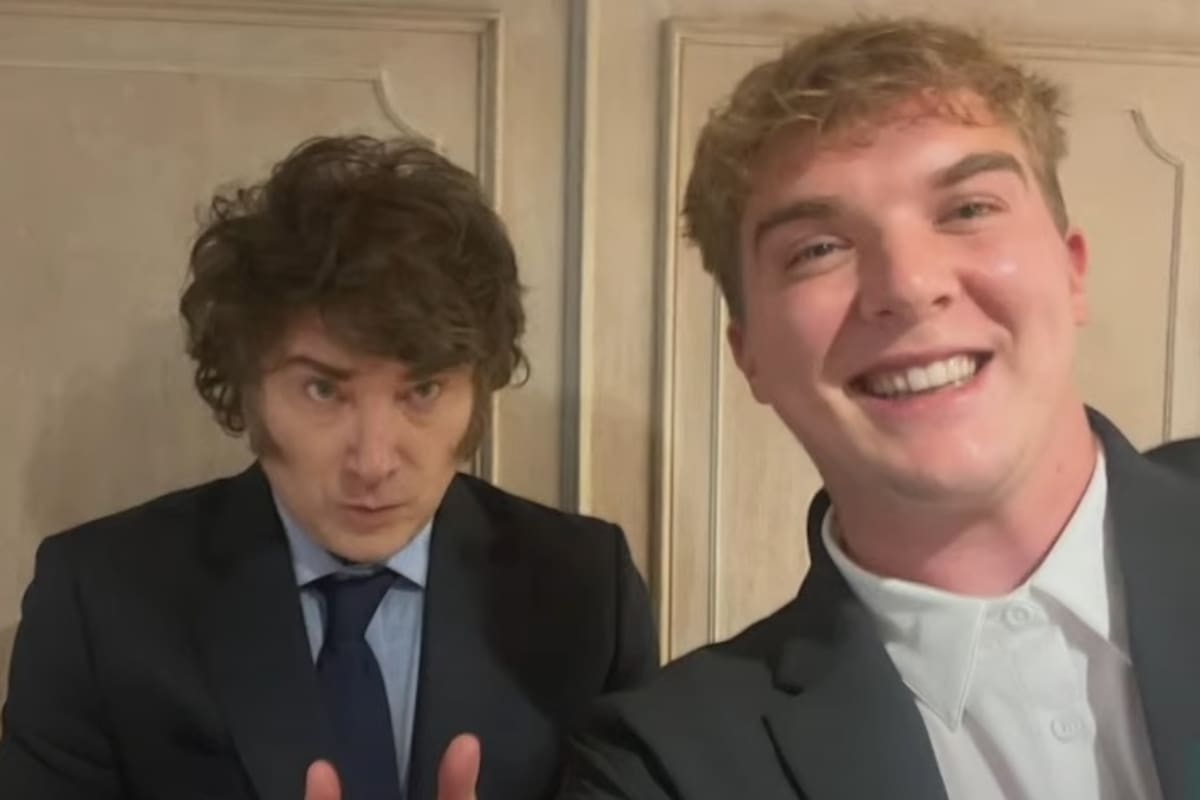 Javier Milei con Hayden Mark Davis