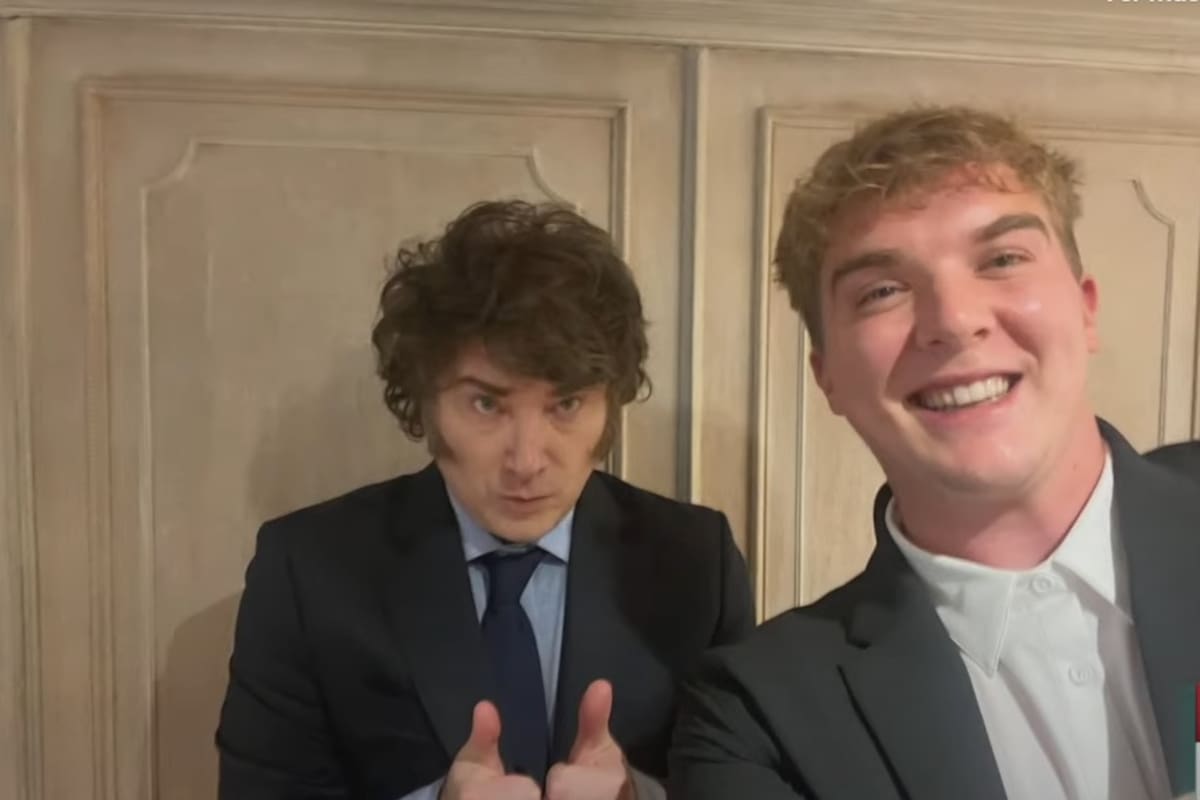 Javier Milei con Hayden Mark Davis