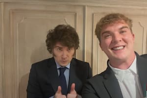 Javier Milei con Hayden Mark Davis
