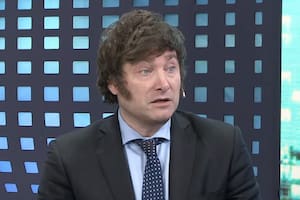 Javier Milei con José del Rio en LN+
