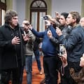 La sala de prensa de la Casa Rosada amaneció con cajones abiertos y papeles revueltos