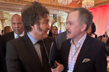 Javier Milei con Peter Lamelas, embajador de Estados Unidos en la Argentina