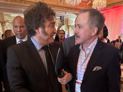 Javier Milei con Peter Lamelas, nominado como embajador de Estados Unidos en la Argentina.