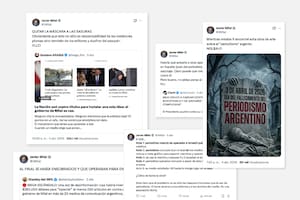 Javier Milei difundió casi 1000 mensajes contra el periodismo el último fin de semana largo