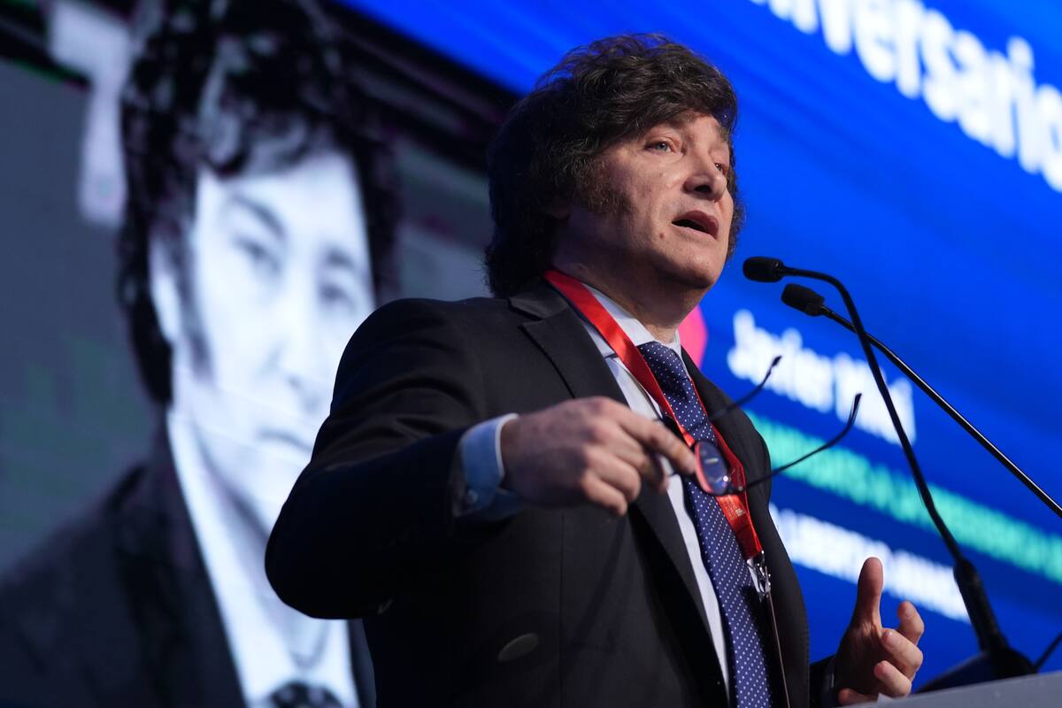 Javier Milei, durante la Expo EFI 2023