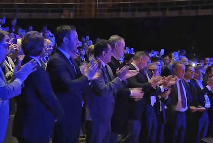 Javier Milei durante su discurso en el Foro de Madrid