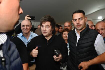 Javier Milei, durante su visita a Expoagro