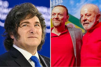 Javier Milei, Edinho Silva y Lula de Silva