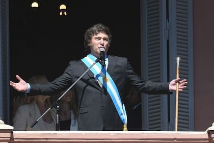 Javier Milei, el día de su toma de posesión como presidente de Argentina