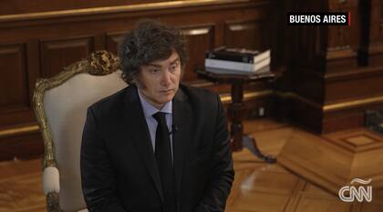 Javier Milei en CNN.