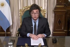 Javier Milei en cadena nacional