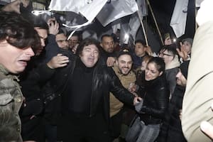 Javier Milei, en campaña por la presidencia