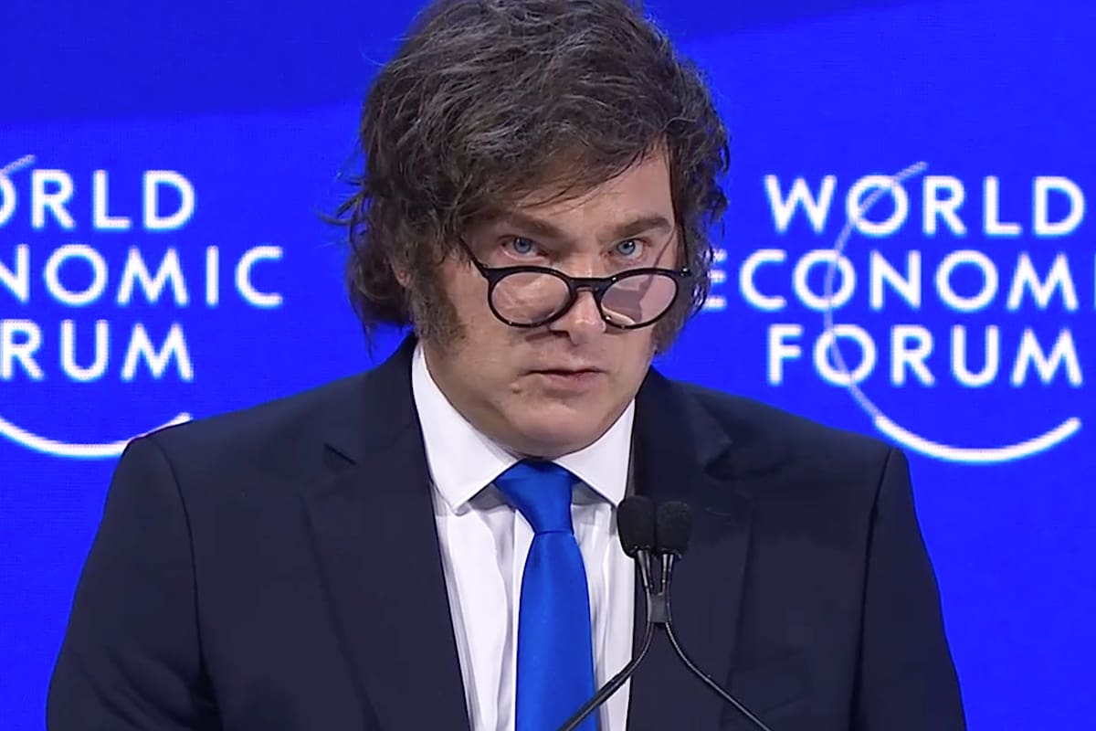 Javier Milei en Davos sostuvo que “Maquiavelo ha muerto”