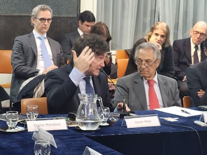 Javier Milei en el CARI
