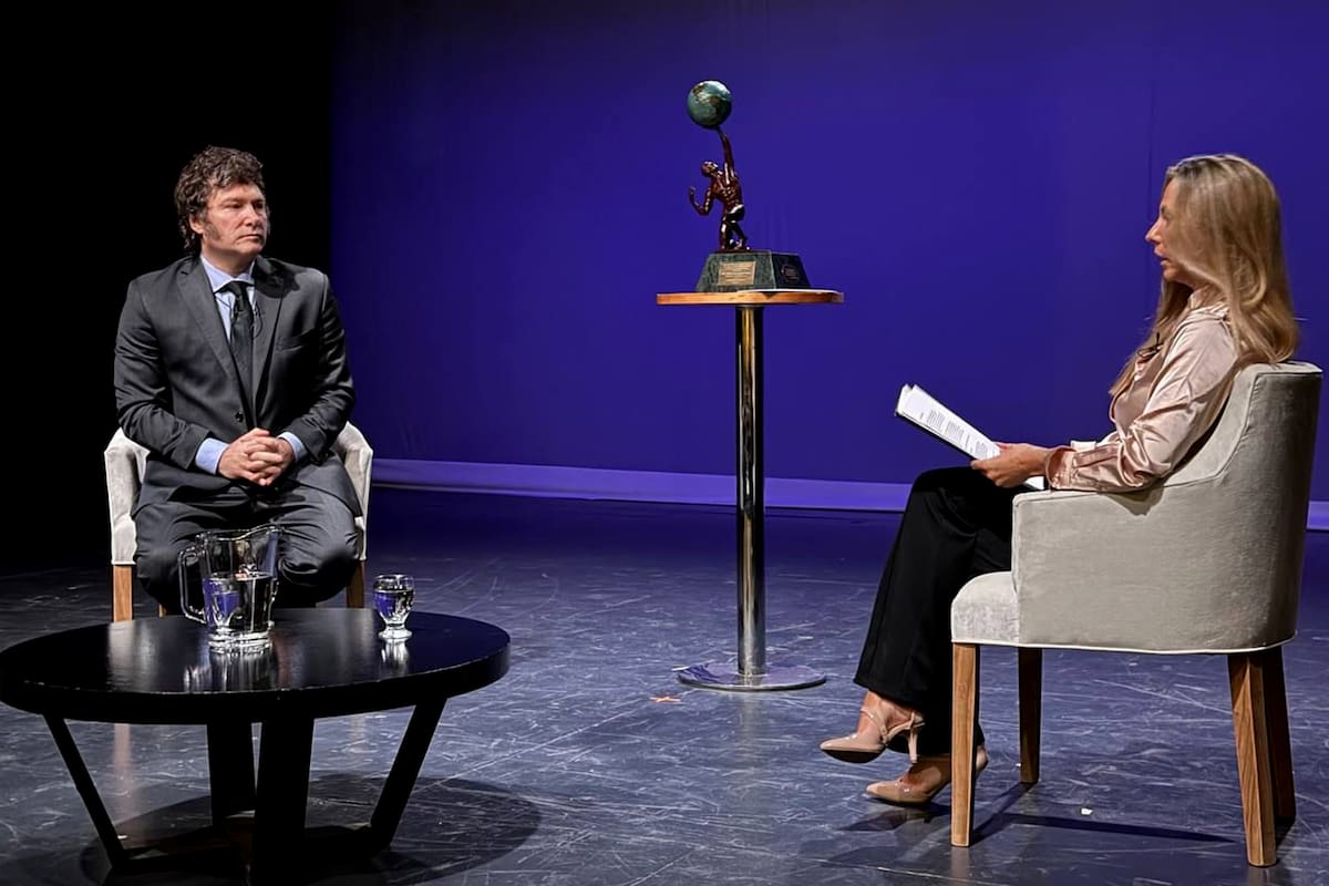 Javier Milei en el Ayn Rand Con 2024, en el Paseo La Plaza