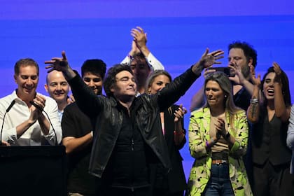 Javier Milei, en el cierre de campaña nacional de LLA