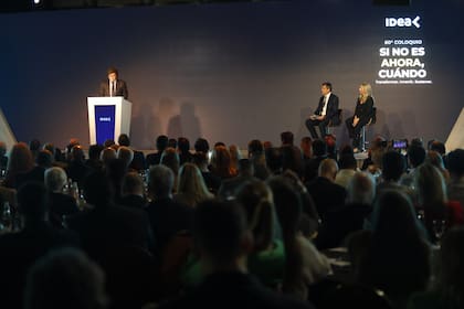Javier Milei en el Coloquio de IDEA, en Mar del Plata, el año pasado