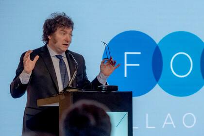 Javier Milei, en el Foro Llao Llao, en Bariloche