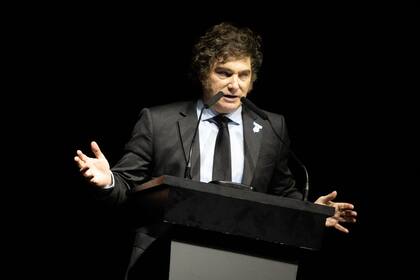 Javier Milei, en el Luna Park