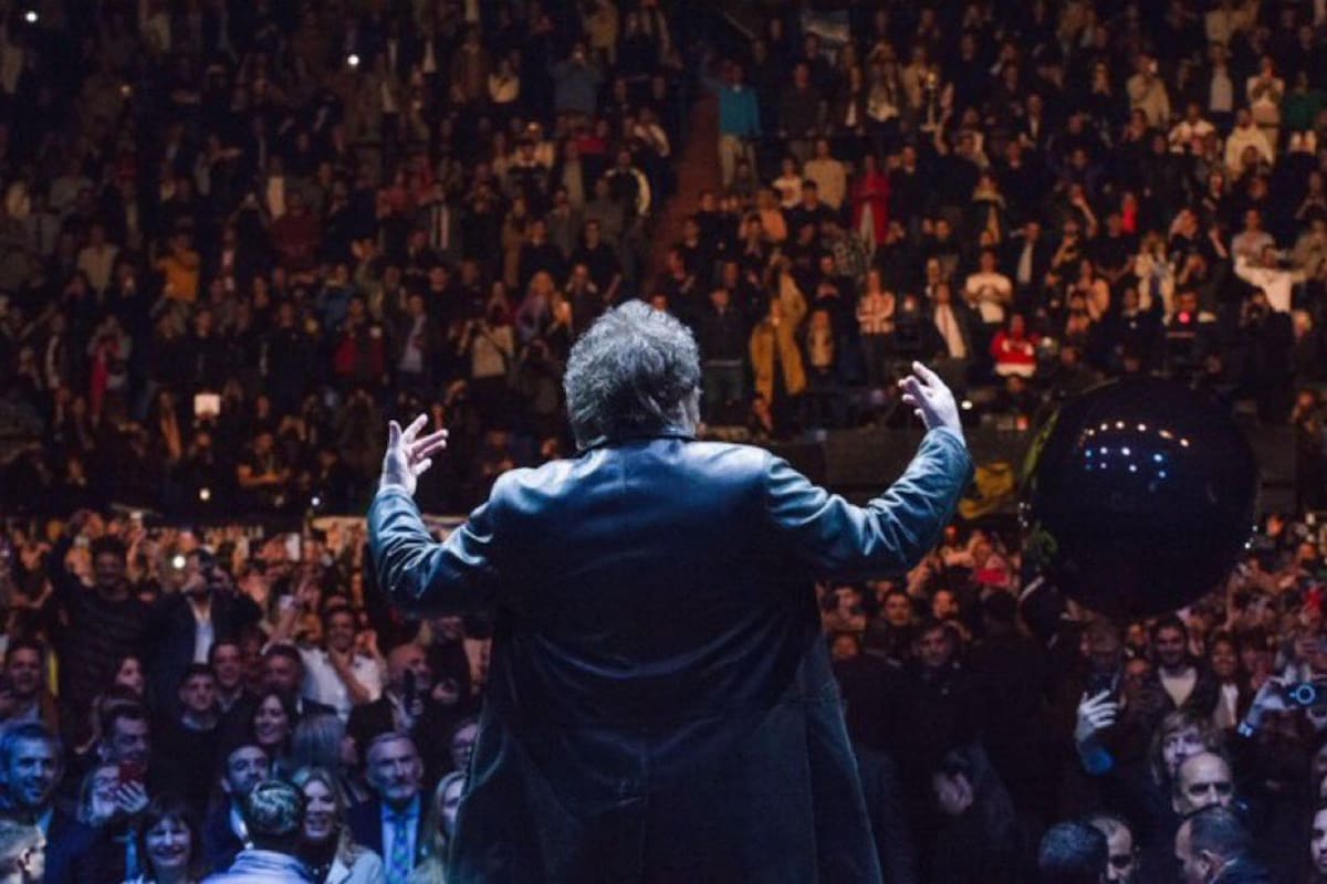 Javier Milei, en el Luna Park