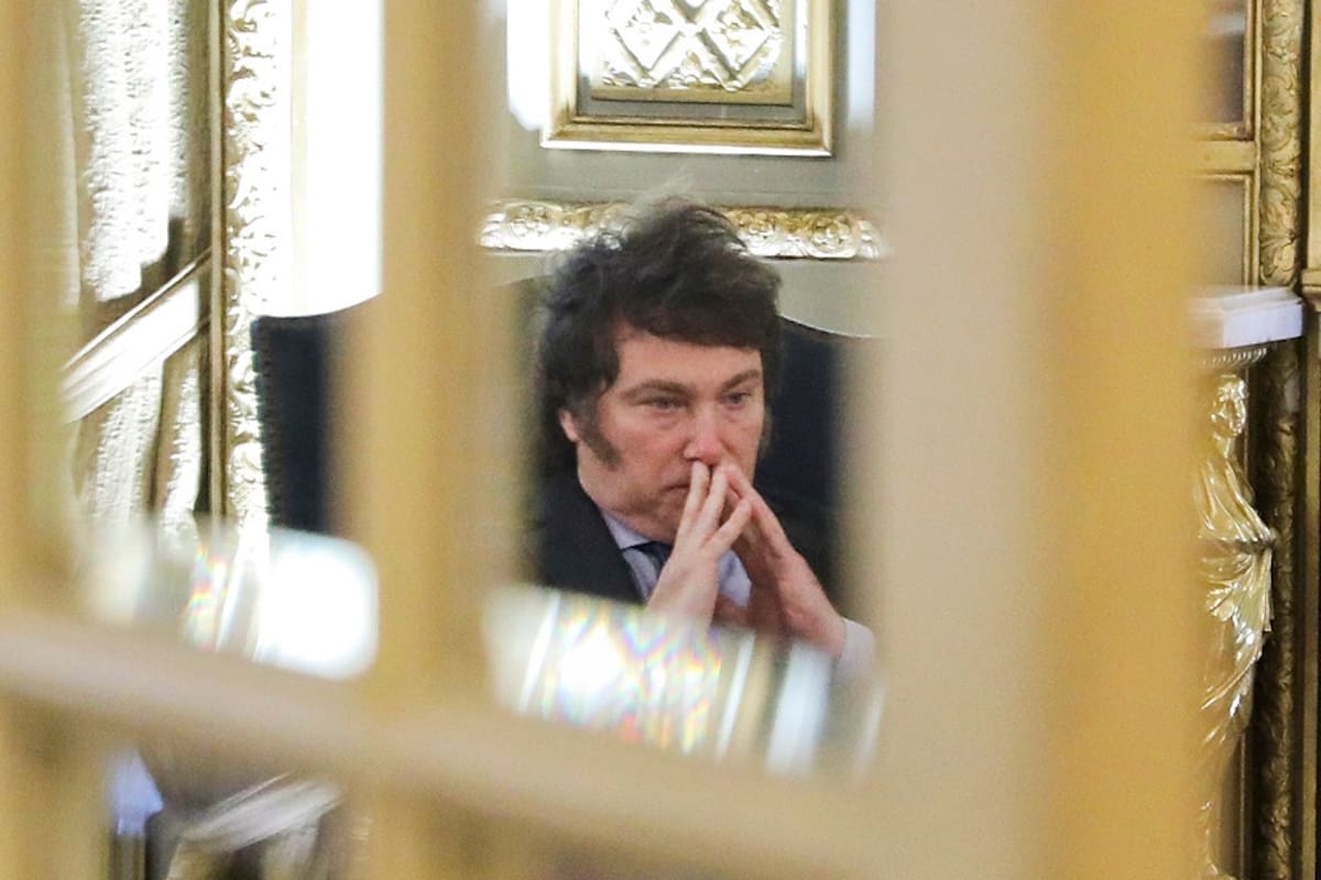 Javier Milei en el Palacio San Martín