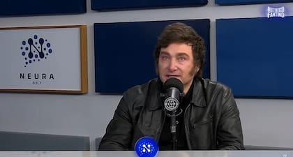 Javier Milei en el programa de Alejandro Fantino.
